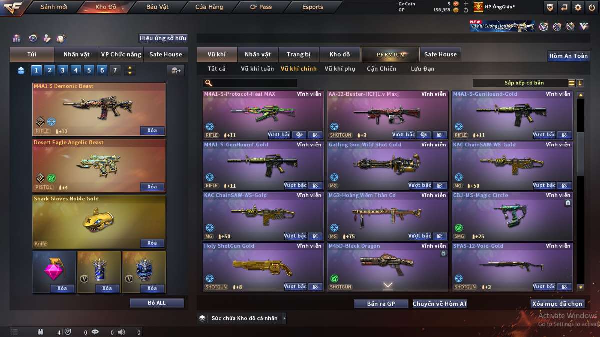 shop acc cf uy tin gia re